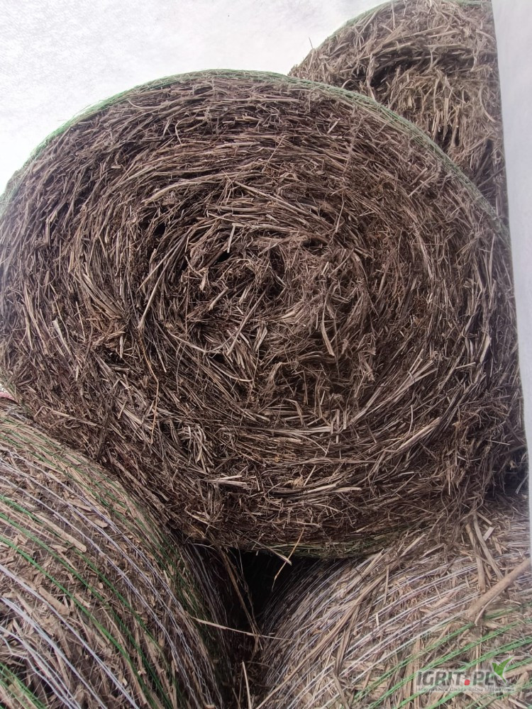 Do sprzedania ok. 100 bel słomy konopnej o średnicy 150cm. Cena do negocjacji.