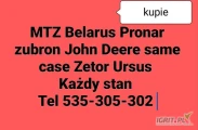 Kupię ciągniki rolnicze w każdym stanie sprawne i uszkodzone cała Polska ursus Zetor Pronar case same international valtra t25 zubron...