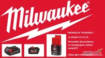 ! PROMOCJA AKUMULATORY MILWAUKEE ! W dniach 12-21 Stycznia wszystkie Akumulatory MILWAUKEE w rewelacyjnie niskich cenach... Wejdź na...