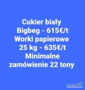 Cukier 25kg|50kg|big bag /cukier biały
