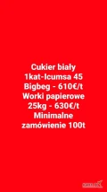 Cukier  25kg|50kg|big bag/cukier biały
