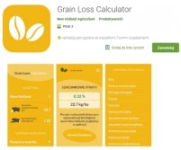 Grain Loss Calculator ułatwia zoptymalizować ustawienia kombajnu