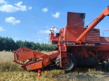 Najpierw zapalił się kombajn. Potem zboże i las...