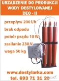 Urządzenie do produkcji wody destylowanej
