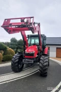 Sprzedam ciągnik Massey Ferguson 105KM  z oryginalnym  ładowaczem MF 946 joystik wielofunkcyjny, Srzynia Dyna4, klimatyzacja, Power...