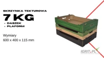 Karton/Skrzynka tekturowa 7kg | Daszek, Plaform bez narożników
