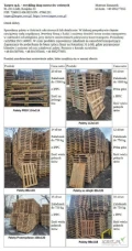 Oferujemy do sprzedaży palety z pełną górą 112x114 w cenie 10 zł/szt. Podane ceny netto dotyczą odbioru palet z placu w zakładzie...