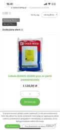 W ofercie nasiona wszystkich renomowanych producentów . Promocja na Bonus F1 z Takii Seed za jedyne 1120 zł brutto /250 tys n . Ilość...