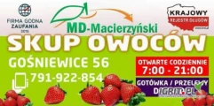 Kupimy Wiśnie na Kompoty 18+ ,Wiśnie na Mrożenie oraz Pw . Zapraszamy !!! Natychmiastowa Płatność www.md-macierzynski.pl 