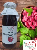 Sok malinowy 100% o pojemności 250 ml. MALINA - NIEZASTĄPIONA PRZY PRZEZIĘBIENIACH !!! Sprzedamy sok malinowy o pojemności 250 ml. Sok...