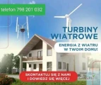 Turbiny wiatrowe , domowe od 3 KW , z programem dofinansowania .
