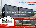 GRAFITOWY Pojedynczy Garaż Blaszany Jednospadowy | GARAŻE  – Maj-Blach
