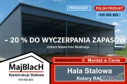 RABAT -15% TANIEJ  WIATA OTWARTA / GARAŻ BLASZANY GRAFIT  - Maj-Blach
