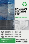 sprzedam duzy asortymet skrzynek wiecej informacji 604 437 613