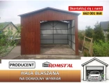 Wysoki Garaż Blaszany |BLASZAK|  MAGAZYN NA MASZYNY - Hala – ROMSTAL*
