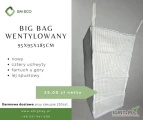 Sprzedam duże ilości big bagów wentylowanych NOWYCH - wymiar: 95x95x185 z lejem spustowym oraz siatką na górze big baga.  Idealne do...