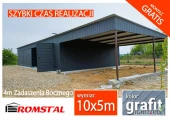 Garaż Blaszany + WIATA Boczne|Magazyn|Konstrukcja Stalowa– ROMSTAL*
