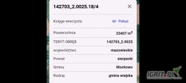Sprzedam ziemię rolną 2.34 ha
