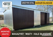 Garaż Blaszany Ocynkowany /Hala /Wiata /Magazyn /Schowek – GRZYWSTAL
