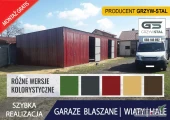 Garaż blaszany 10x6 - Hala -Garaże Blaszane -Wiata -Magazyn -GRZYWSTAL

