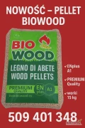 Sprzedam pellet Biowood worki 15 kg 
