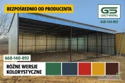 Otwarty Garaż Blaszany - Wiata na Maszyny -Magazyn Rolniczy -GRZYWSTAL
