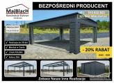 OTWARTY CARPORT na samochód / Zadaszenie na pojazdy/Profil   Maj-Blach

