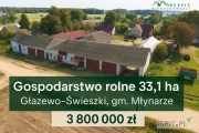 SPRZEDAM Gospodarstwo rolne 33,1 ha – Głażewo-Święszki, gm. Młynarze
