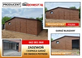 ORZECH - Garaż Blaszany| Blaszak Drewnopodobny | Schowek – ROMSTAL*
