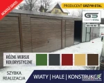 GARAŻ BLASZANY -ORZECH -Garaże Blaszane -Magazyn Rolniczy -GRZYWSTAL