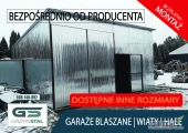 Garaż Blaszany , Hala Blaszana , Magazyn Blaszany ,OCYNK - GRZYWSTAL 