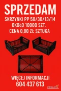 sprzedam skrzynki pp na rzodkiew 50/30/13/14