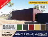 Garaż blaszany 7x6 - Hala -Garaże Blaszane -Wiata -Magazyn -GRZYWSTAL