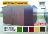 Garaż blaszany BRĄZOWY - Magazyn Wiata - Hala Stalowa – GRZYWSTAL
