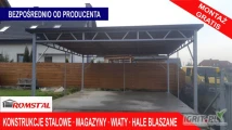 Otwarty Garaż - Zadaszenie - Wiata - Konstrukcja -Romstal