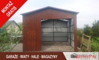 Wysoki Garaż Drewnopodobny 5x7 - Magazyn , Hala - Romstal
