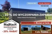 GRAFIT - RAL -  Garaż Blaszany |Altana Narzędziowa |WIATA – Maj-Blach