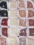 A large assortment of beans from the Ukrainian company Beans Nature Product.
