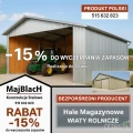 - 15% OCYNK - Wiata /Hala / Garaż Blaszany | Montaż Gratis – Maj-Blach