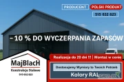 Wiata /Hala Garaż Blaszany Grafit | Montaż Gratis | Profil – Maj-Blach