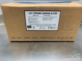  Banan , banany mrożone w plastrach  organiczny o grobości  10mm .