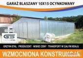 Garaż Blaszany Ocynkowany / Wiata Garażowa - Hala , Wiaty - GRZYWSTAL