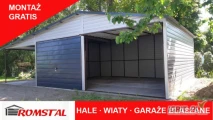 Garaż Blaszany| 9x6 | Garaże Blaszane | Wiata - Konstrukcja – ROMSTAL*