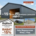 Długi Grafitowy Garaż Blaszany Dwuspadowy -15% TANIEJ  - Maj-Blach