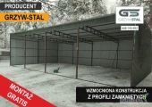 Garaż Blaszany / Wiata otwarta / Magazn na maszyny /Hala - GRZYWSTAL