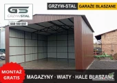 Garaż Blaszany  Otwarty | Wiata| Hala | Magazyn Rolniczy - GRZYWSTAL