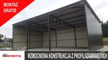 Garaż Blaszany - Wiata OTWARTA - Magazyn na maszyny -Romstal