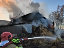 Spłonęła stodoła. Bydło nie ucierpiało