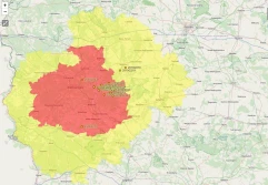 ASF: żółta strefa (prawie) od Poznania do granicy z Niemcami!