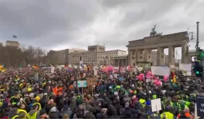 Wielki protest niemieckich rolników w Berlinie